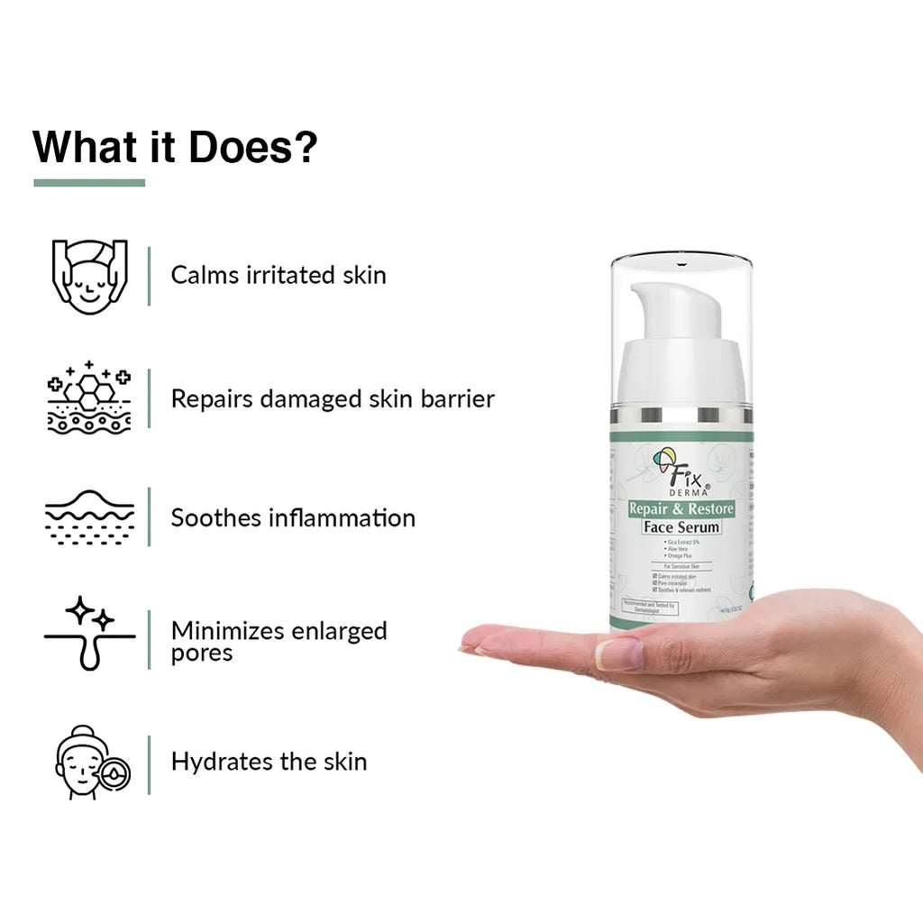 Fixderma Repair and Restore Face Serum - 30 gms