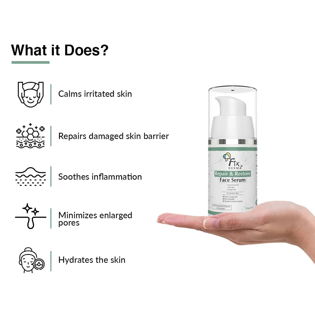 Fixderma Repair and Restore Face Serum - 30 gms