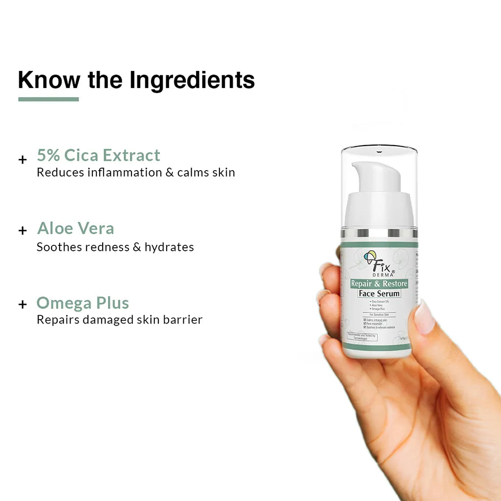 Fixderma Repair and Restore Face Serum - 30 gms