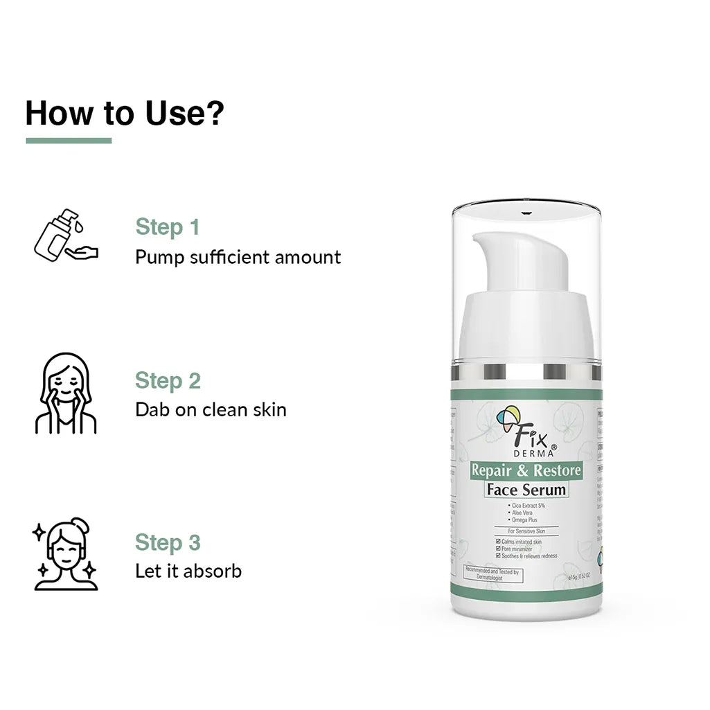 Fixderma Repair and Restore Face Serum - 30 gms
