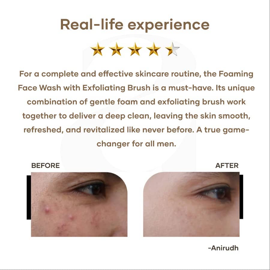 Mars by GHC Foaming Face Wash with Exfoliating Brush - 120 ml