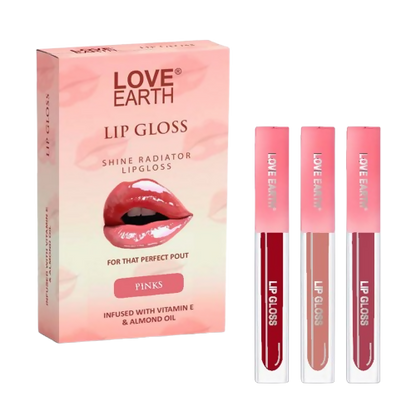 Love Earth Liquid Lip Gloss - Pinks