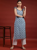 Anayna Women Printed Thread Work Floral Kurta