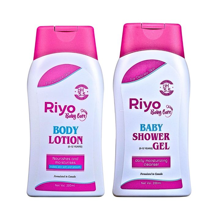 Riyo Herbs Baby Body Lotion & Baby Shower Gel Combo
