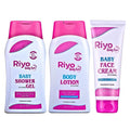 Riyo Herbs Baby Shower Gel & Baby Face Cream & Baby Body Lotion Combo