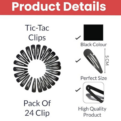 ̌Bronson Professional Tic Tac Hair Clips