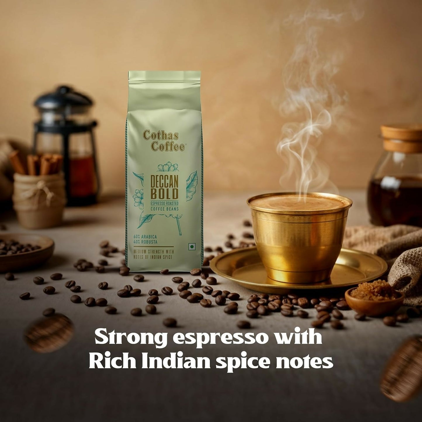 Cothas Coffee Deccan Bold Espresso Roasted Coffee Beans
