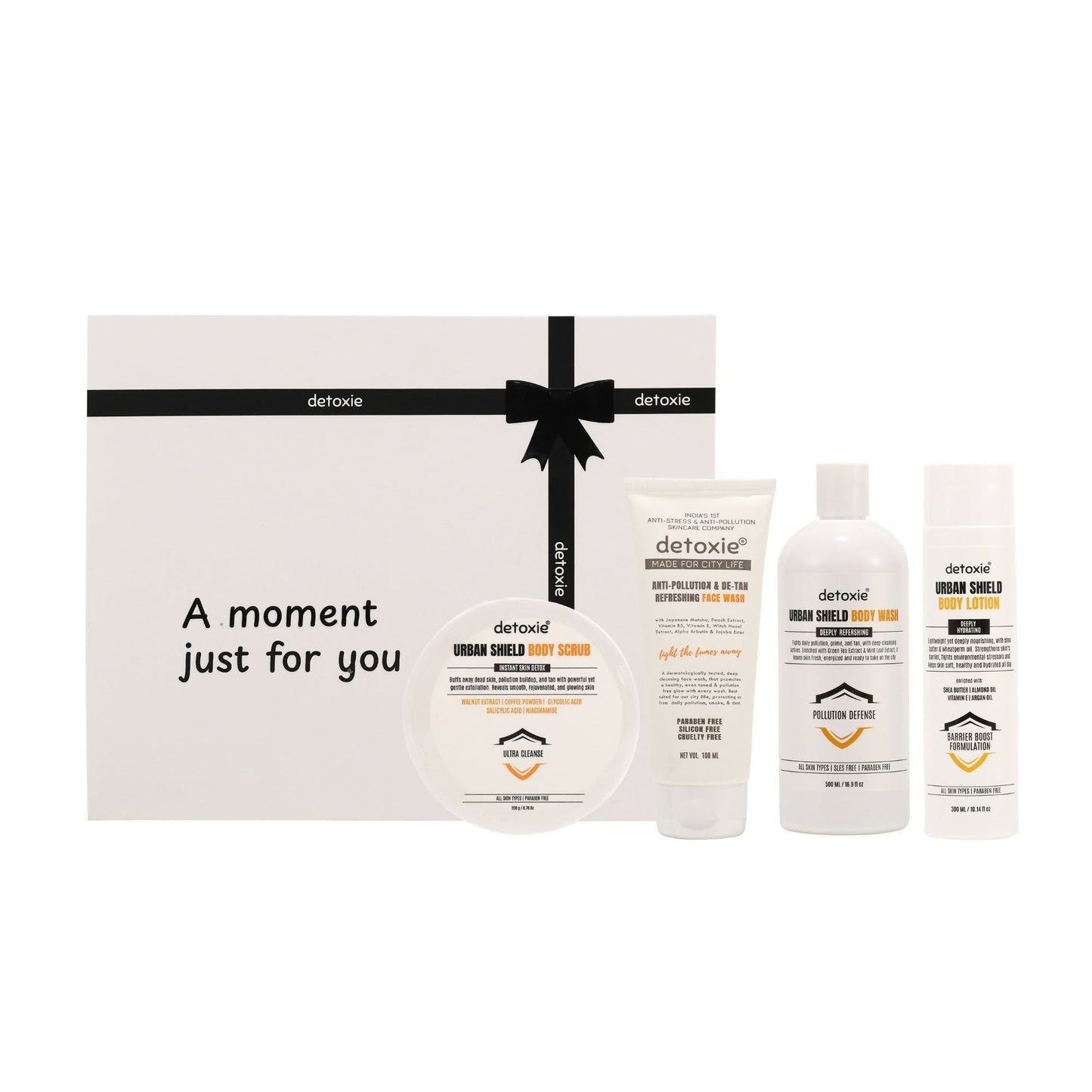 Detoxie Urban Shied Hustlers Unisex Anti-Pollution & De-Tan Daily Care Kit
