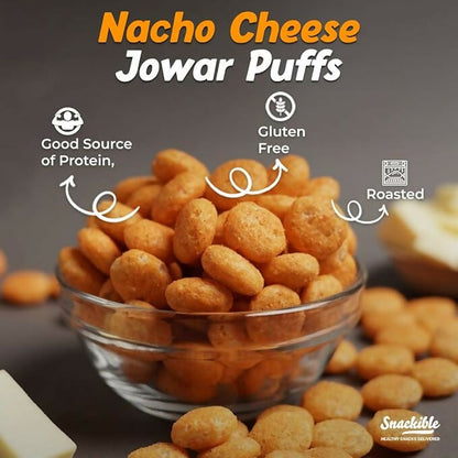 Snackible Nacho Cheese Jowar Puffs