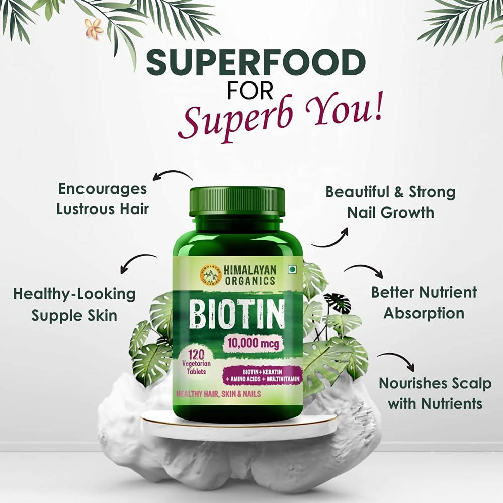 Himalayan Organics Biotin - 120 tabs