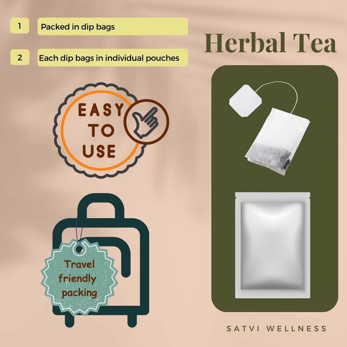 Satvi Wellness Beetroot Powder Pouches