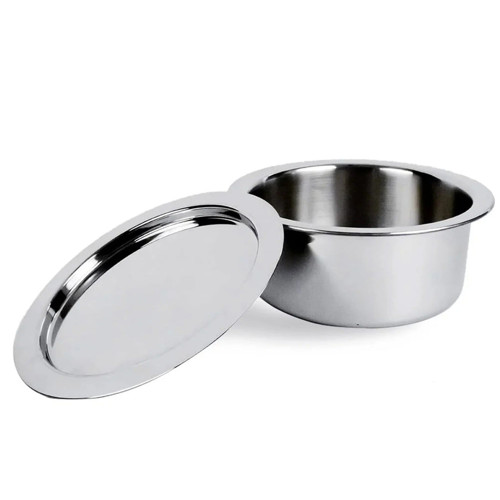 SAVYA HOME Triply Stainless Steel Tope Patila with Lid 3L 20cm Handi Casserole Gas Induction