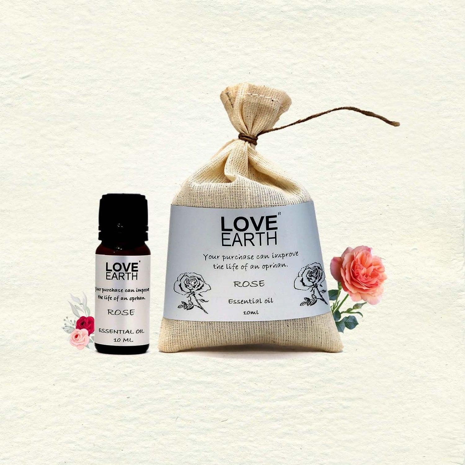 Love Earth Rose Essential Oil - 10 ml