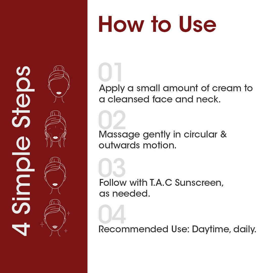 T.A.C - The Ayurveda Co. Kumkumadi Day Cream for Glowing Skin with SPF 20