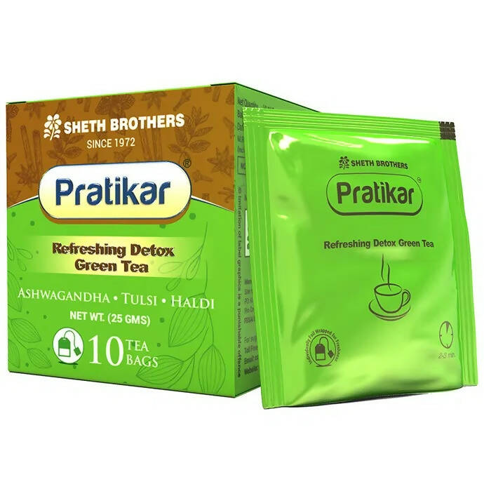 Sheth Brothers Pratikar Refreshing Detox Green Tea Bag