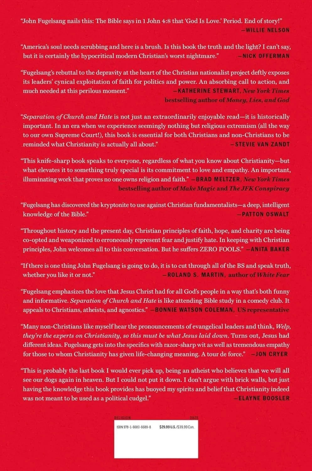 Separation of Church and Hate: paperback