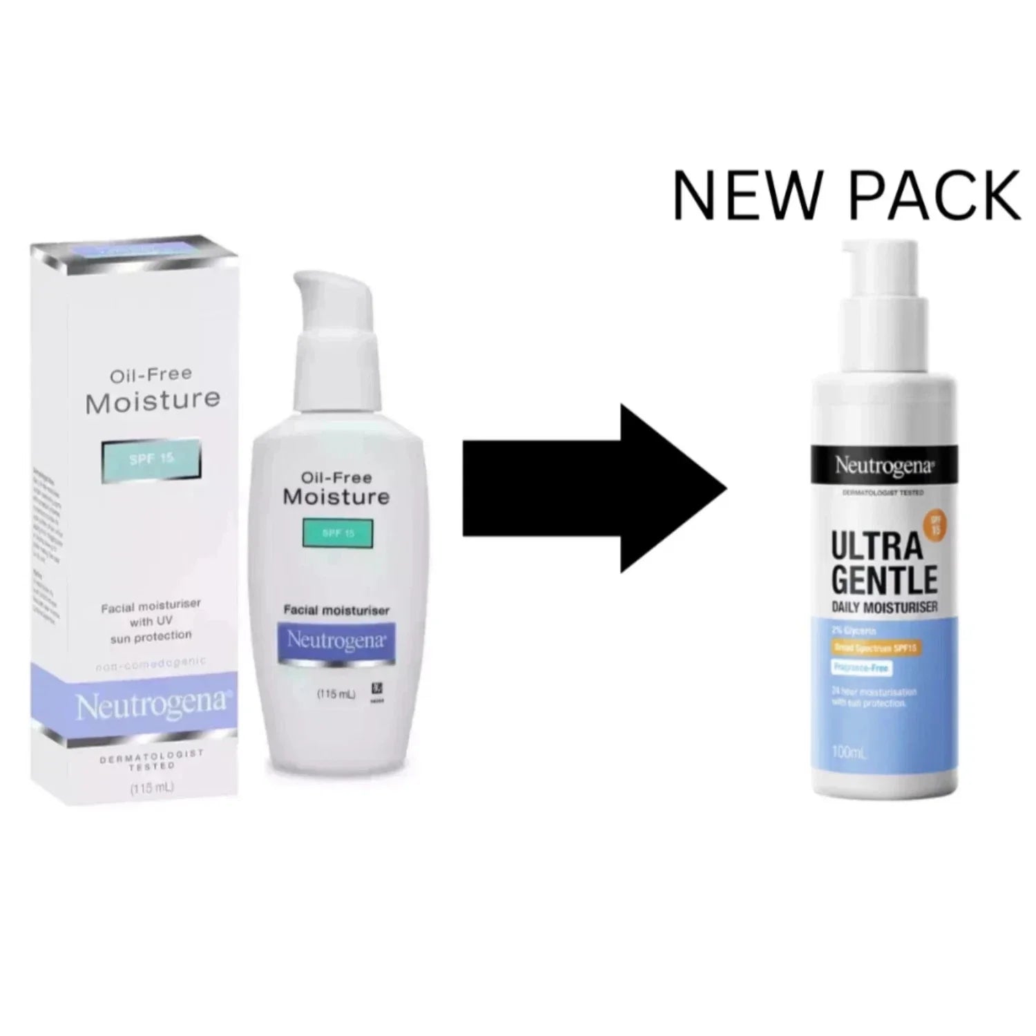 Neutrogena Oil Free Face Moisturizer SPF 15 For Long Lasting - 100ml