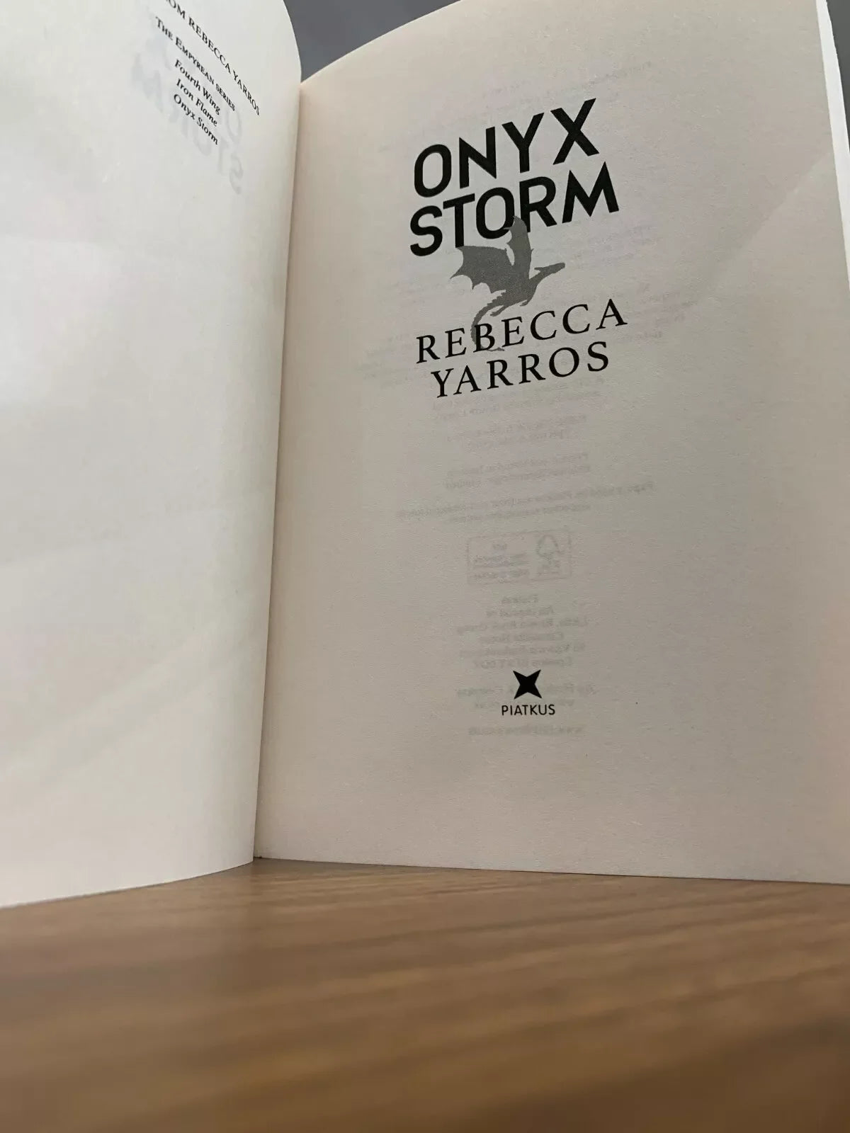 Onyx Storm-  Paperback