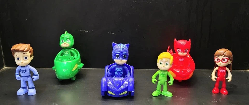 Cartoon Superhero PJ Masks Toy Set multicolor Car