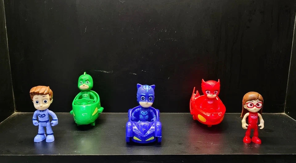 Cartoon Superhero PJ Masks Toy Set multicolor Car