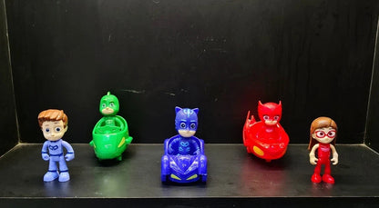Cartoon Superhero PJ Masks Toy Set multicolor Car