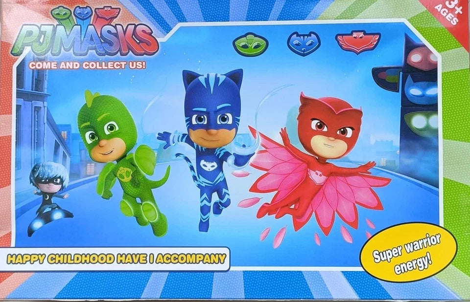 Cartoon Superhero PJ Masks Toy Set multicolor Car