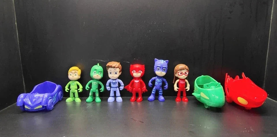 Cartoon Superhero PJ Masks Toy Set multicolor Car