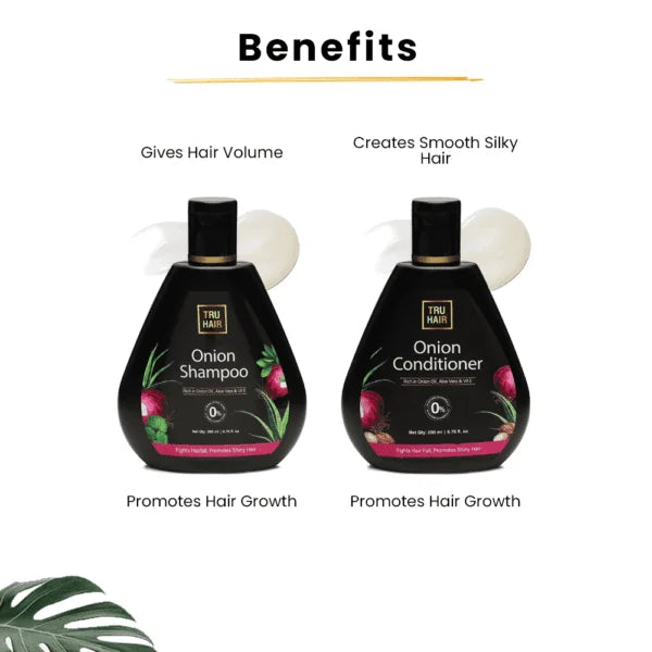 Tru Hair Onion Shampoo & Conditioner Combo