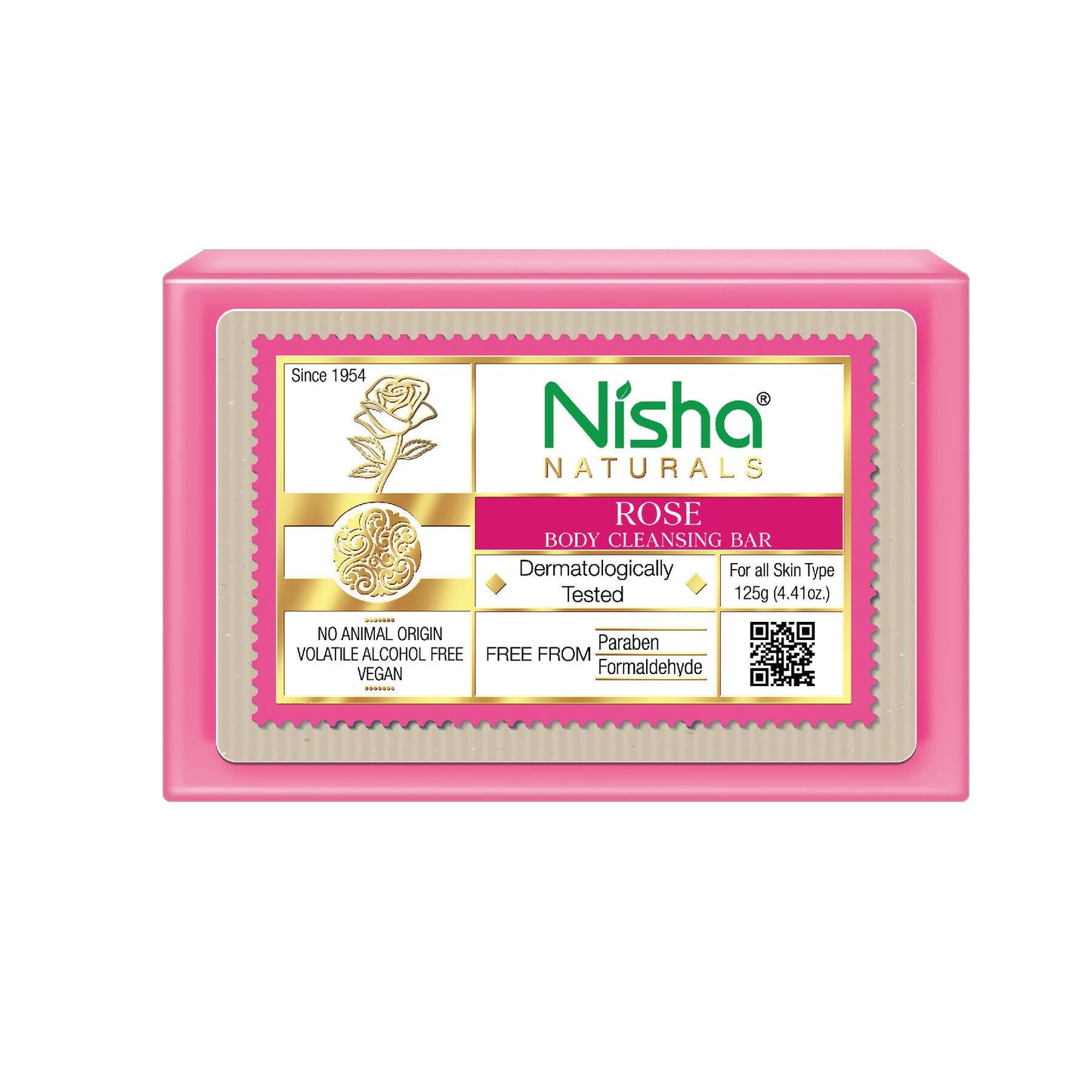 Nisha Rose Body Cleansing Soap Bar
