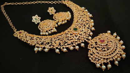 Uncuts Bridal Necklace Set