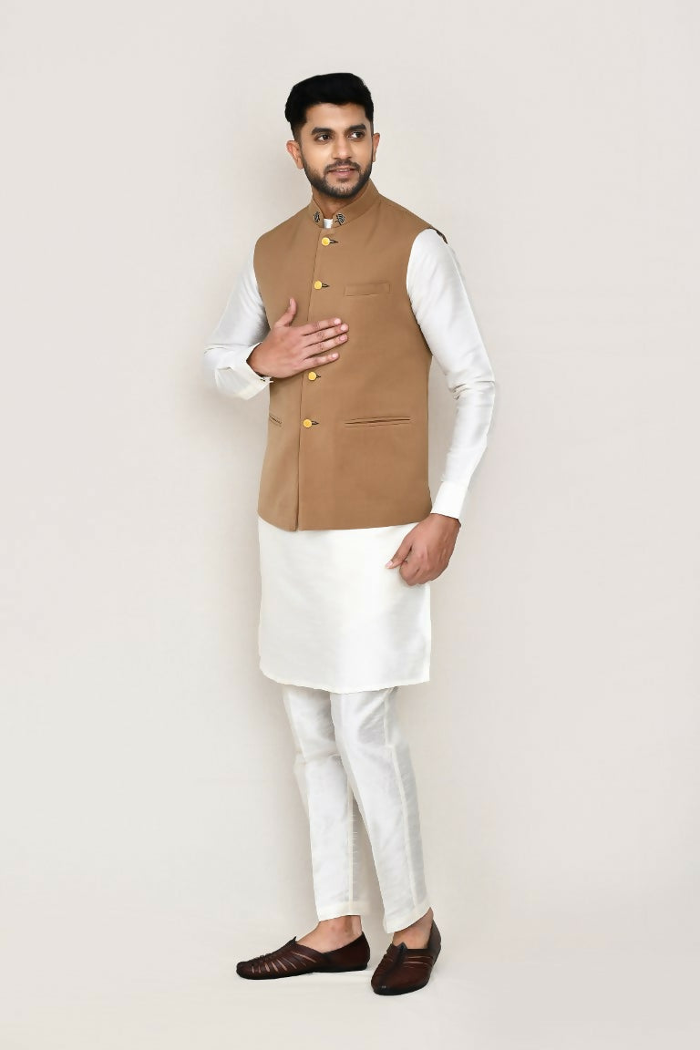 Joban Fashion Chiku Colored Terry Rayon Work Men's Jacket