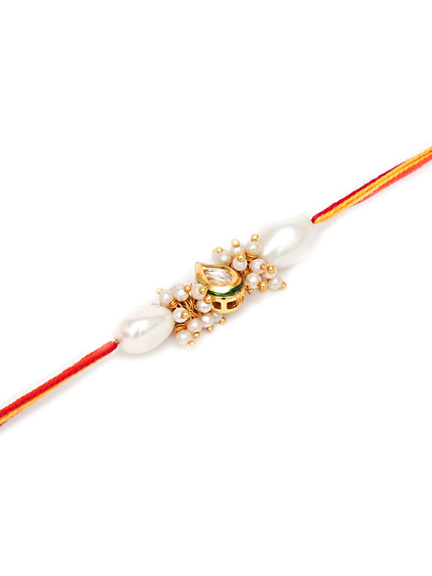 Designer kundan Rakhi - Ruby Raang