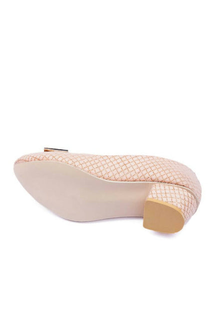 Tiny Bugs Girls Party Wear Ballerinas - Rose Gold