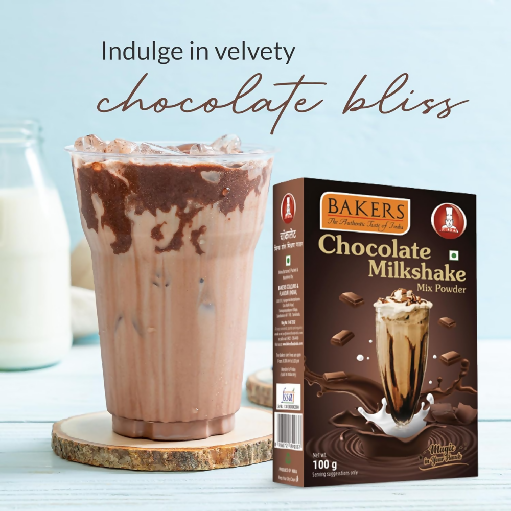 BAKERS Premium Milk Shake Mix - Chocolate, Butterscotch, Mango & Pista