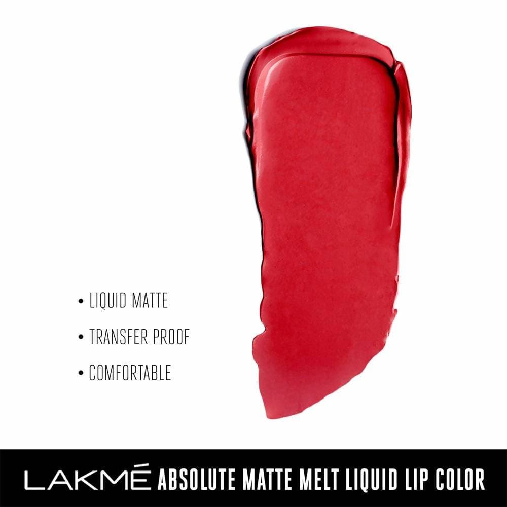 Lakme Absolute Matte Melt Liquid Lip Color Rhythmic Red - 6 ml