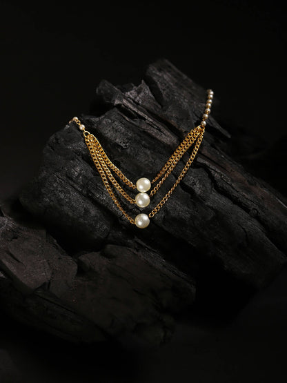 Women's Gold-Polished Chain - Ruby Raang
