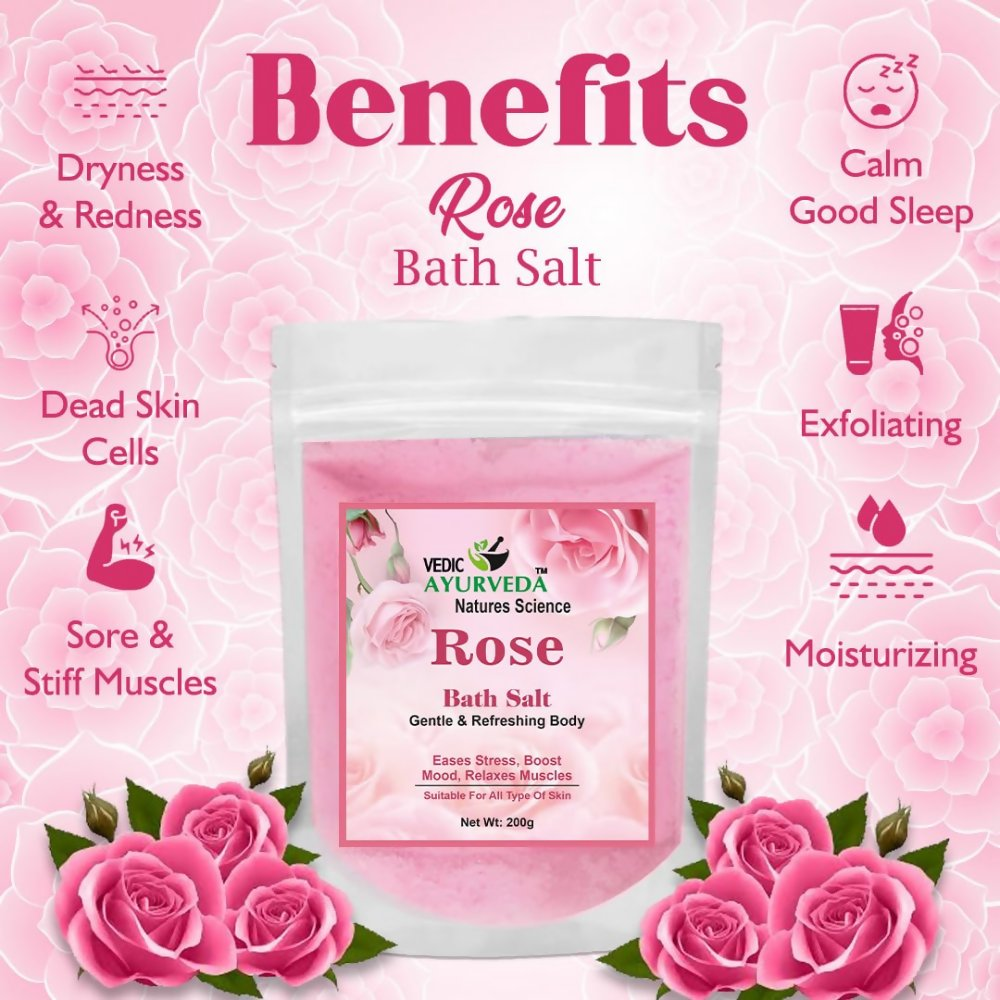 VedicAyurveda Rose Bath Salt