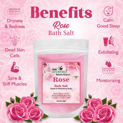 VedicAyurveda Rose Bath Salt