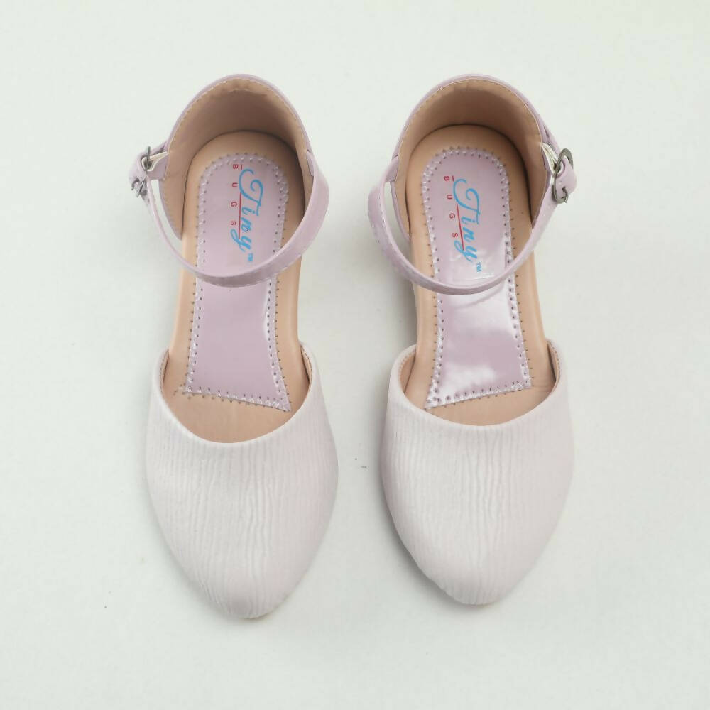 Tiny Bugs Girls Party Wear Ballerinas Heels - Purple