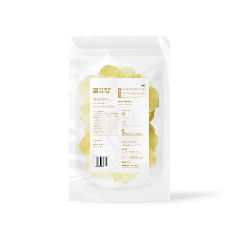 Organic Mandya Garlic Papad
