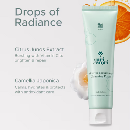 Yuri Woori Vitamin Facial Deep Cleansing Foam