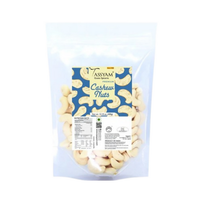 Tassyam Organics Premium Cashews w240 Grade - Pouch