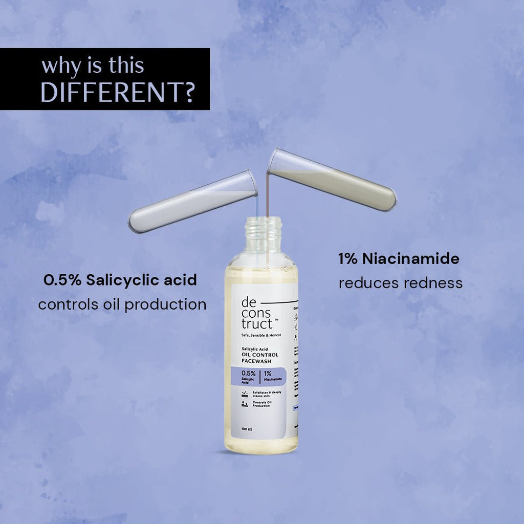 Deconstruct Salicylic Acid Oil Control Face Wash For Oily Skin - 100 ml