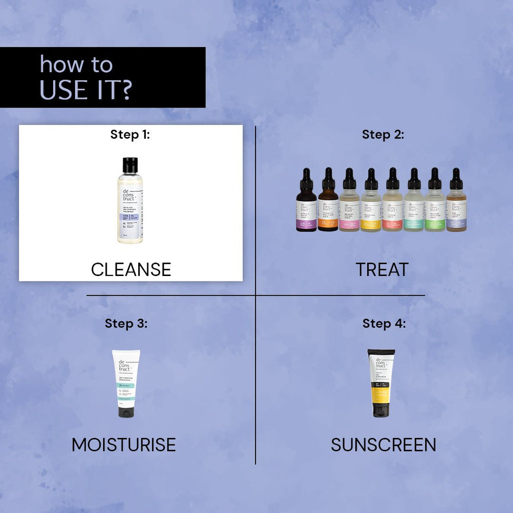 Deconstruct Salicylic Acid Oil Control Face Wash For Oily Skin - 100 ml