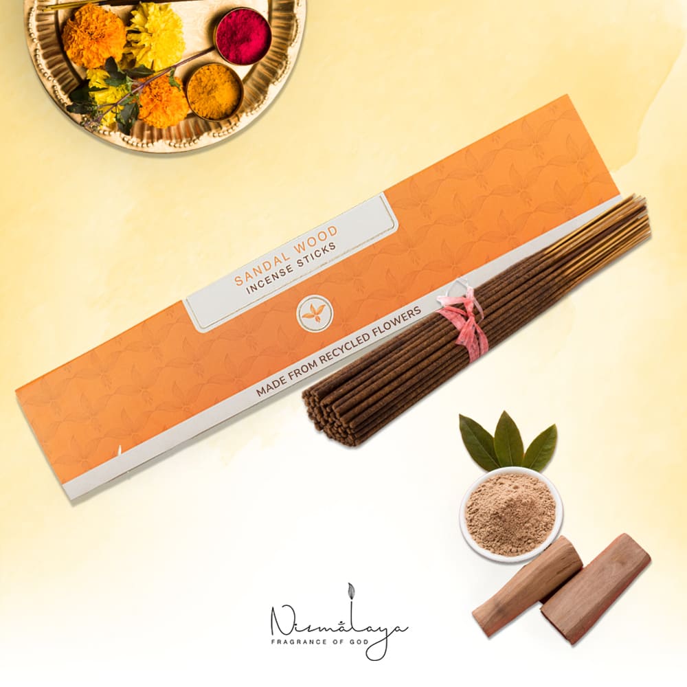 Nirmalaya Mysore Sandalwood Incense Sticks - 40 sticks per pack