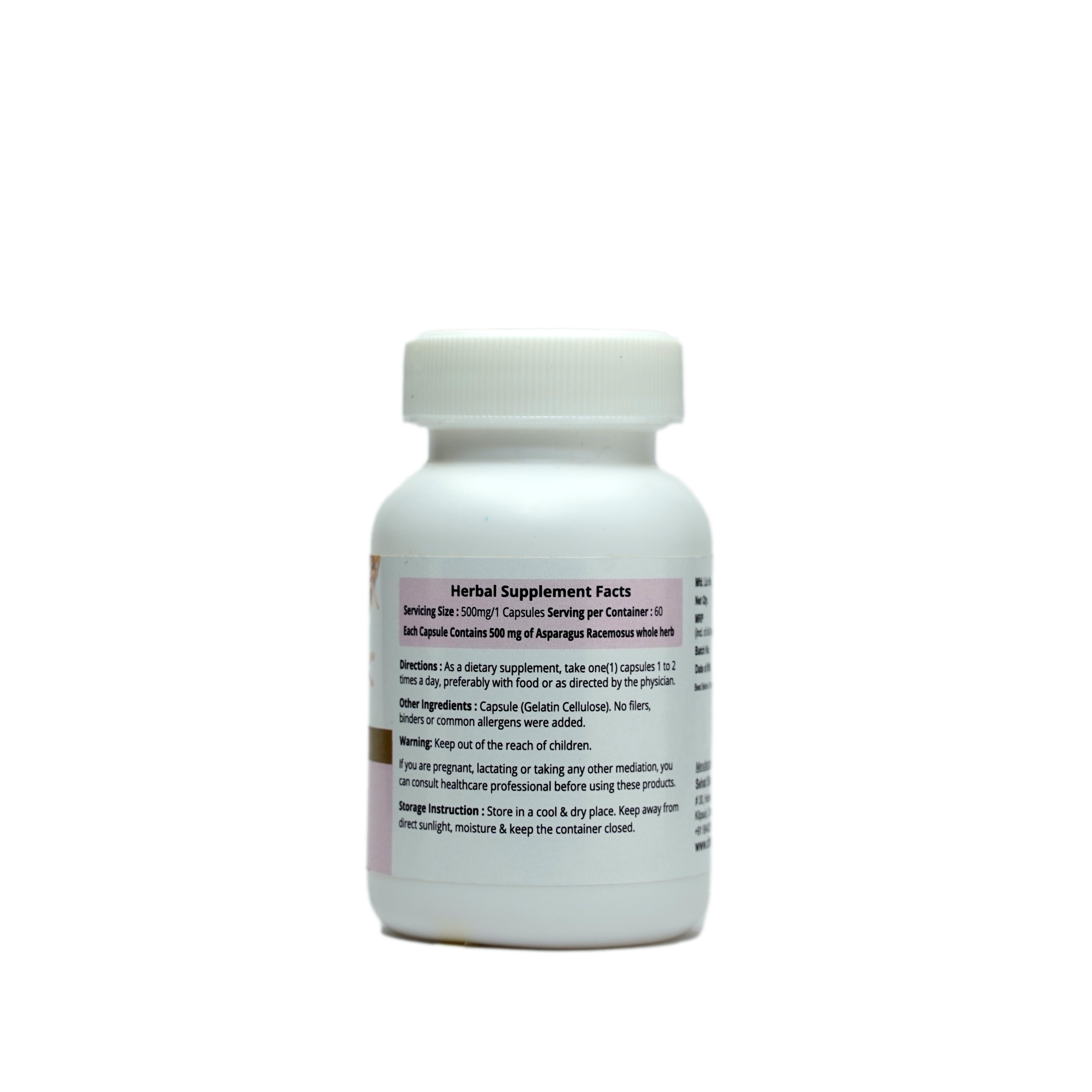 Dr. Talat's Satawar - Lacto Tonic - 60 Capsules