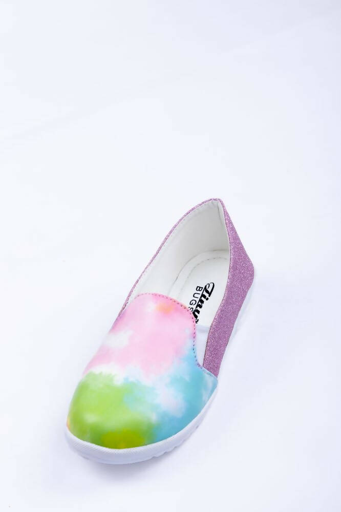 Tiny Bugs Multi Color Girls Prited Flat Causal Wear Ballerinas