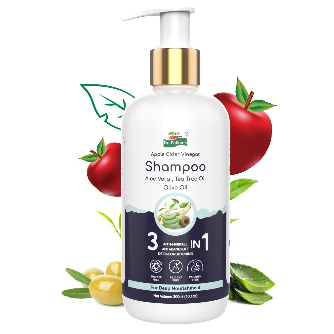 Dr. Patkars Apple cider vinegar with 3 in 1 Shampoo