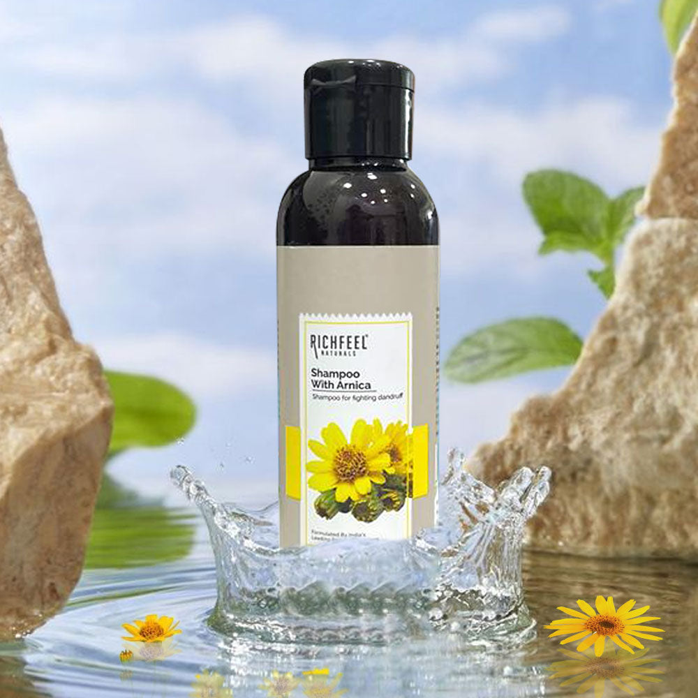 Richfeel Naturals Shampoo with Arnica - 100 ml (Pack of 2)