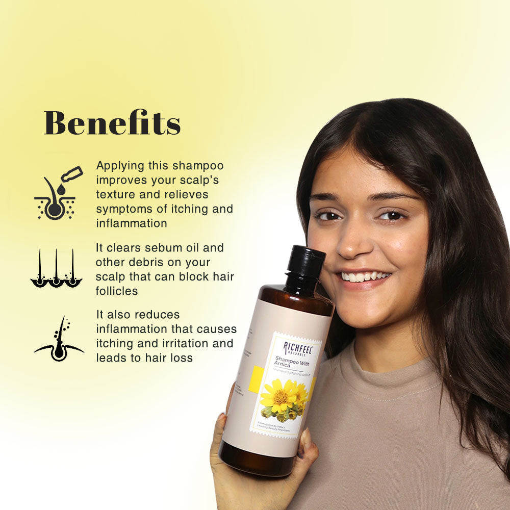 Richfeel Naturals Shampoo with Arnica - 500 ml